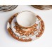 Komplekts 6 gab. Porcelāna tases, apakštases un deserta šķīvji, daļa no kafijas servīzes Arija, RPR