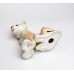 Antikvāra porcelāna figūriņa, Lauva, LFZ