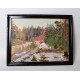 Glezna A.Kristiņš, eļļa, kartons, meža ainavas  