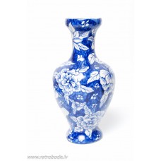 Porcelāna vāze, zila Ķīna