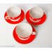 3 gab. Porcelāna tējas vai kafijas komplekts, tases un apakštases, punktots, RPP